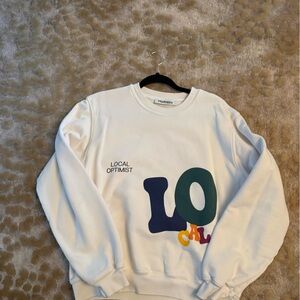 Madhappy White Optimist Graphic Sweater